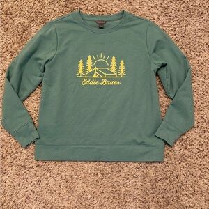Eddie Bauer Green Sweatshirt